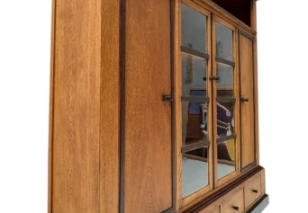 Art Deco Modernist Four-Door Bookcase, 1920s